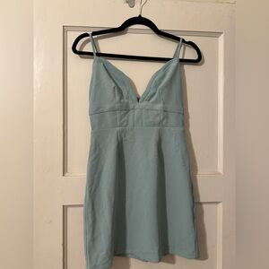 Blue/mint strappy dress